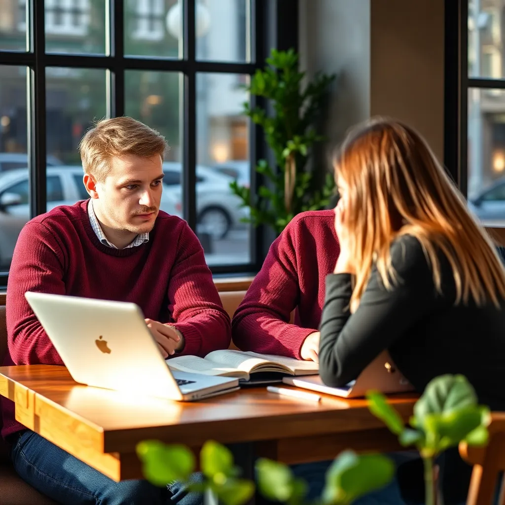 Persoon werkt vanuit huis op laptop aan een freelance project