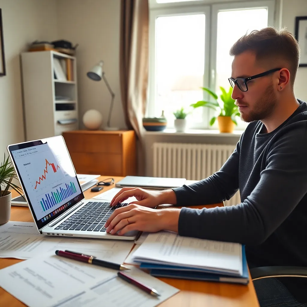 Persoon die administratie bijhoudt voor Airbnb verhuur belastingen